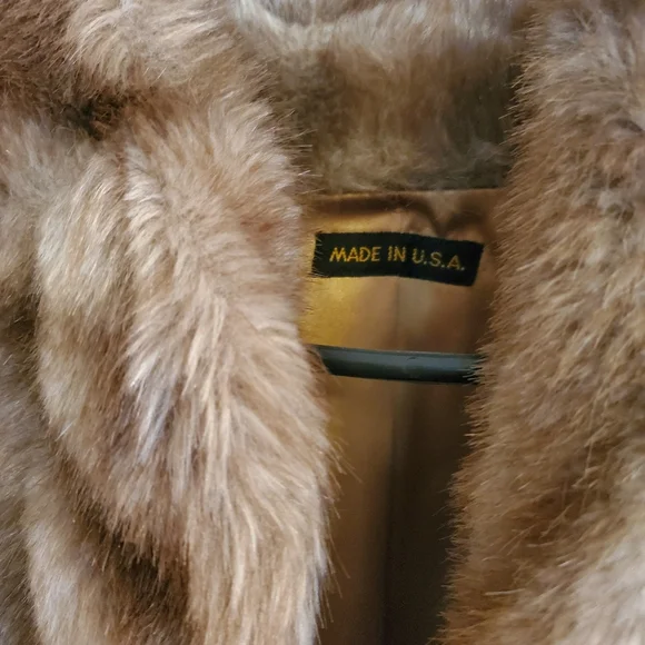 Brown FUR Coat S Med - Picture 4 of 16